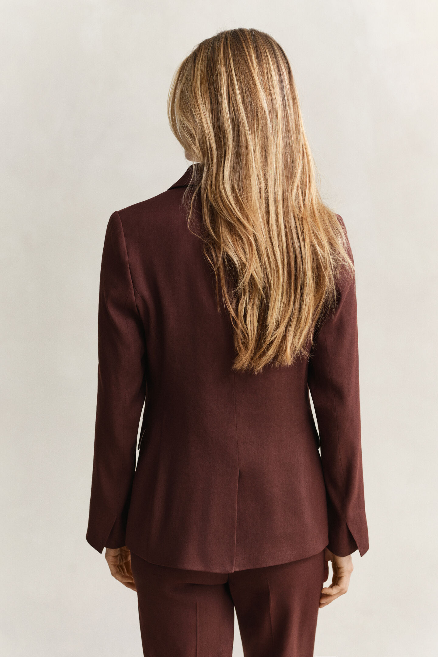 Stretch-Blazer aus Leinen