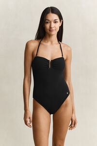 Badeanzug in Crinkle-Optik