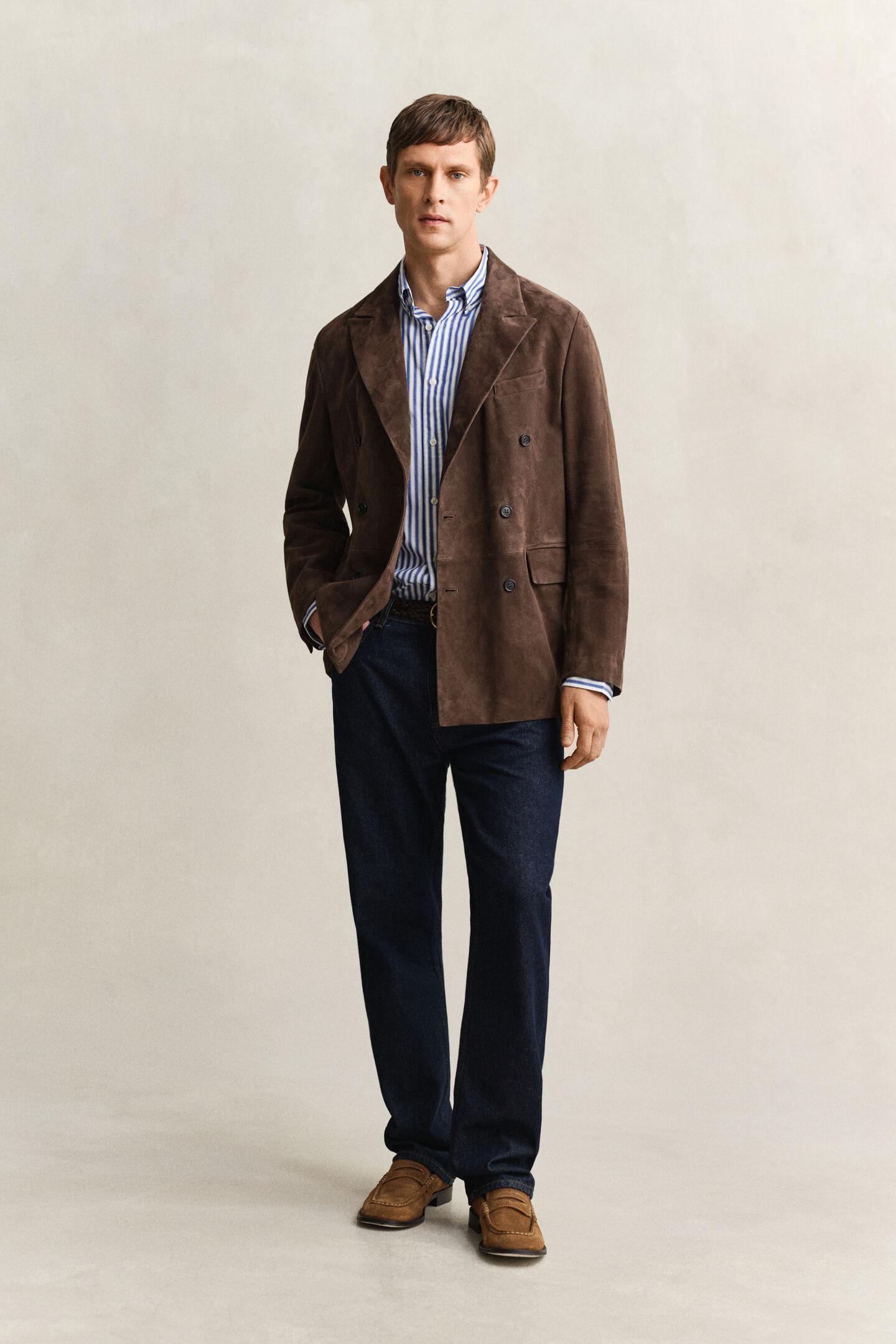 Classic Popeline-Hemd mit Streifen