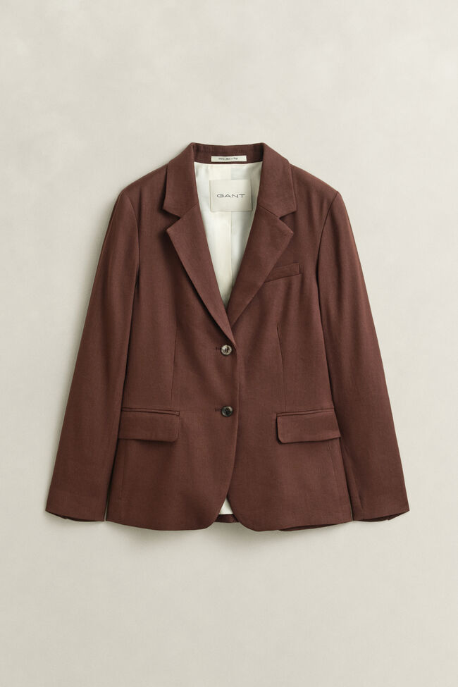 Stretch-Blazer aus Leinen