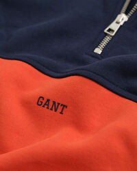 Teens Sweatshirt mit Rei&szlig;verschluss-Kragen und Blockfarbendesign