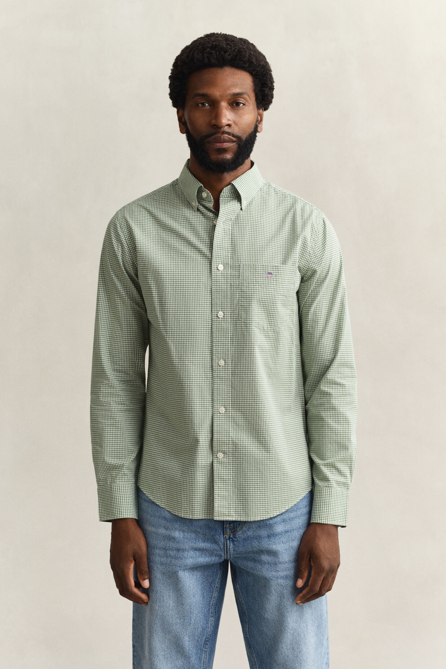 Gingham Classic Popeline Hemd