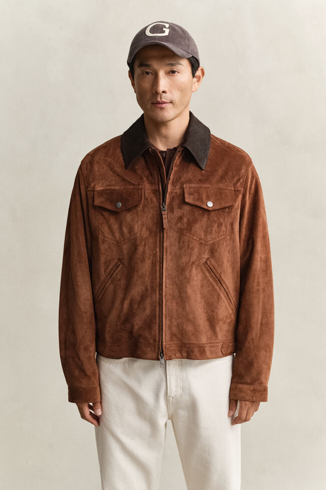 Jacke aus Veloursleder