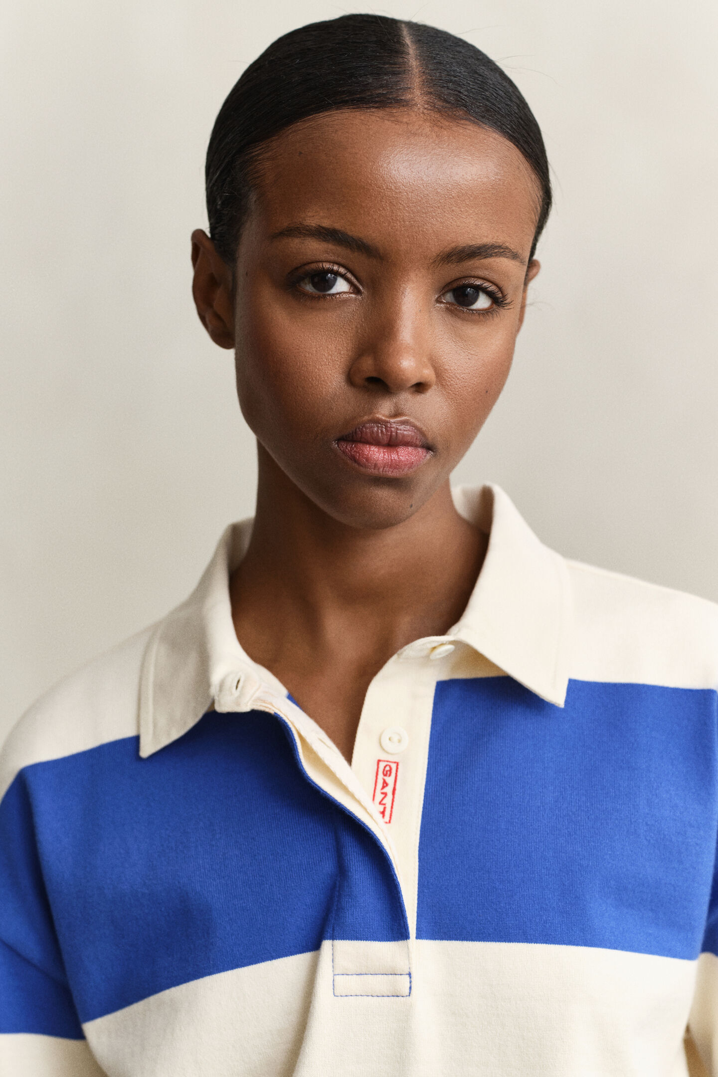 Gestreifter Heavy Rugger aus Baumwolle