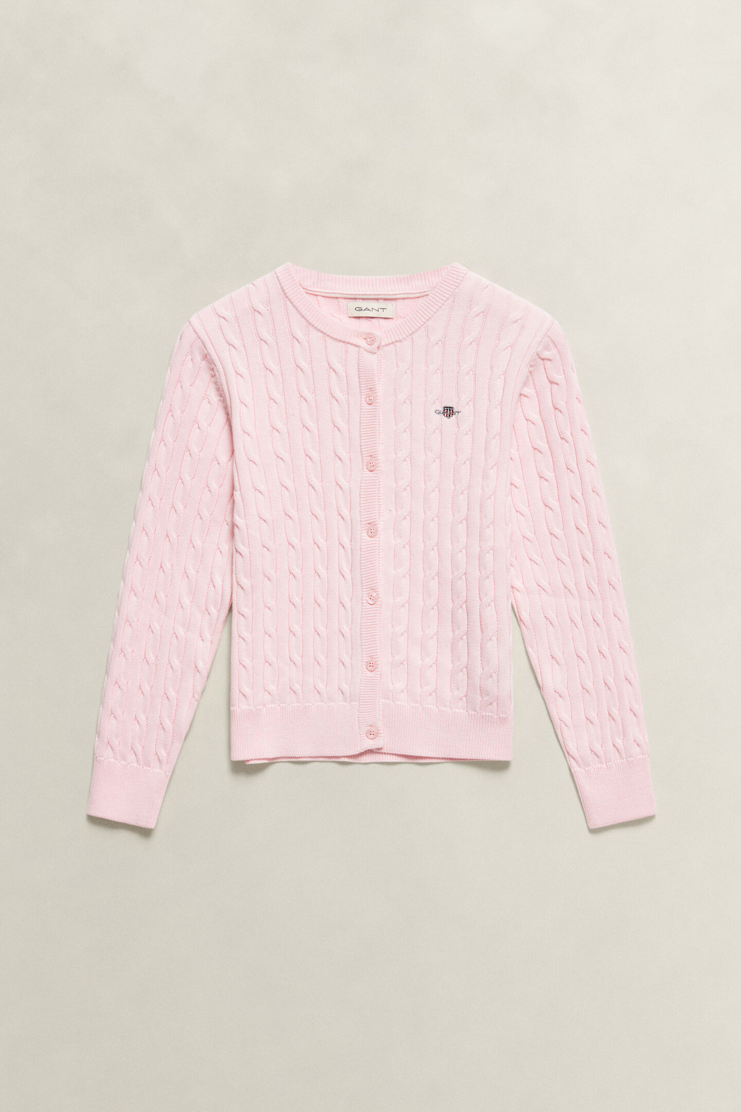 Teen Girls Strickjacke mit Zopfmuster