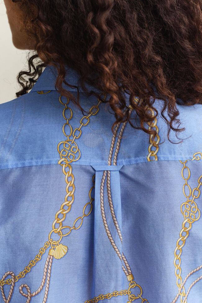 Bluse aus Baumwoll-Seiden-Mix