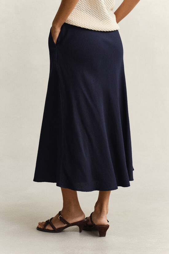 Ausgestellter Rock aus Leinenmix