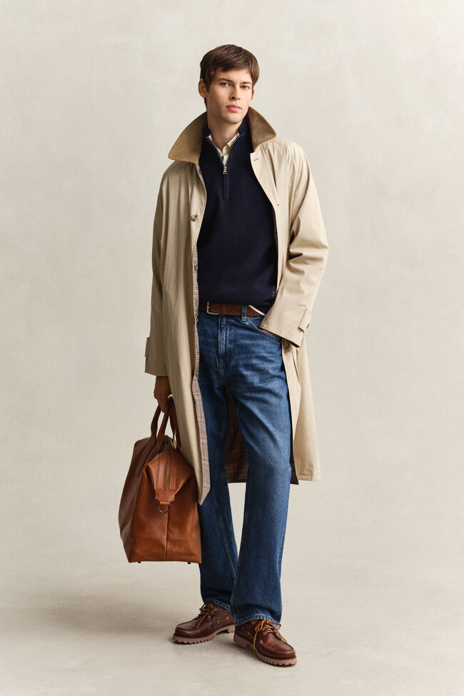 Gerippter Troyer aus Baumwolle