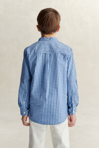 Teen Boys Gingham Popeline-Hemd
