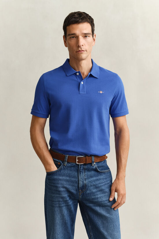 Regular Fit Shield Piqu&eacute; Poloshirt