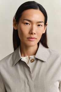 Karierter Kurzmantel