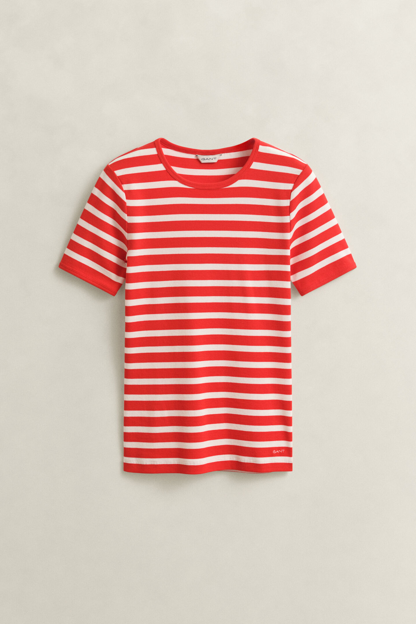 Geripptes T-Shirt mit Streifen