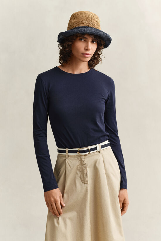 Langarm-Shirt aus Baumwolle