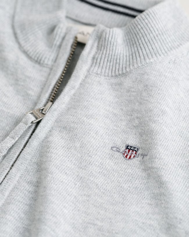 Kids Shield Strickjacke aus Baumwolle mit Rei&szlig;verschluss