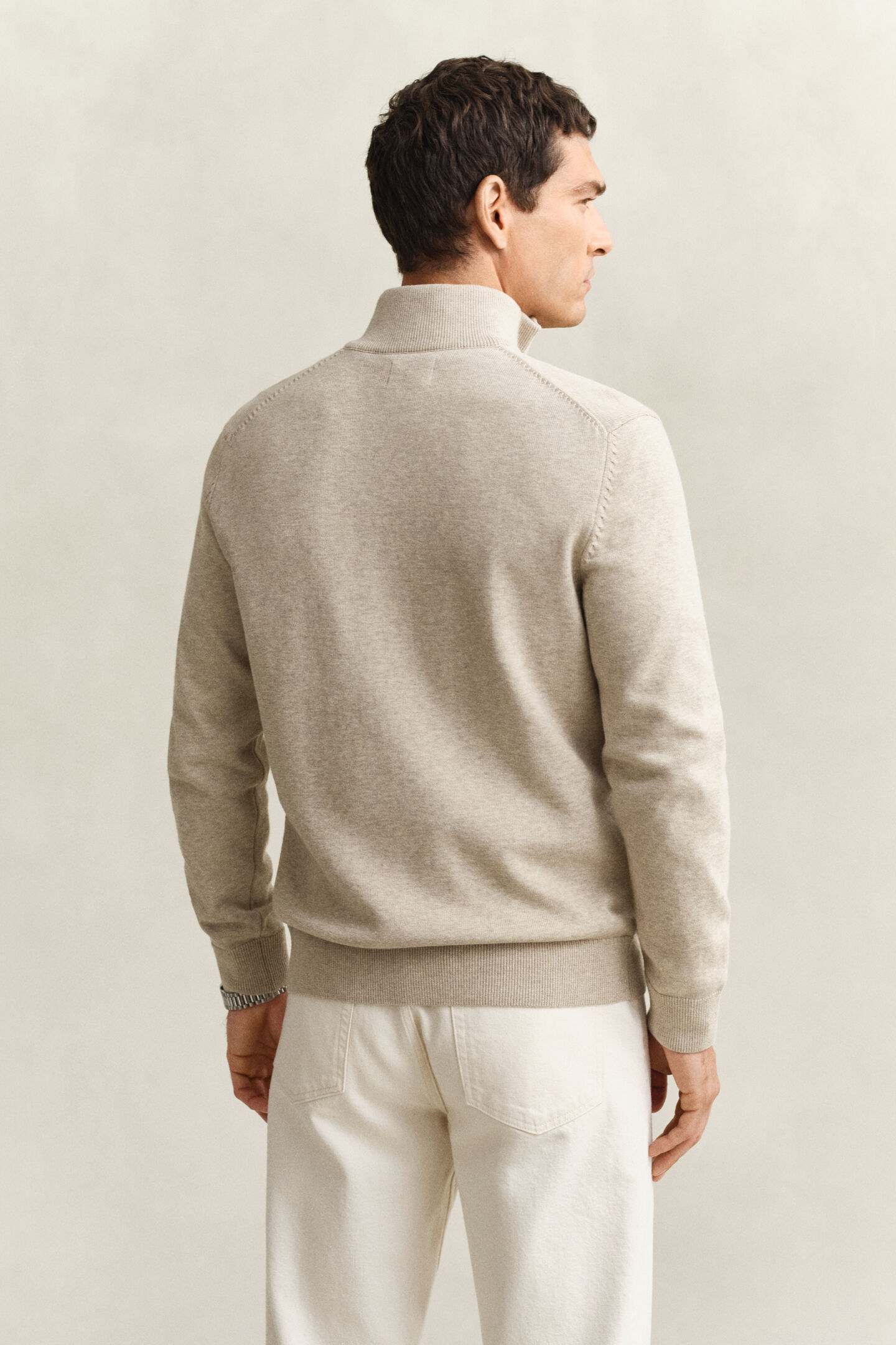 Casual Cotton Strickjacke mit Rei&szlig;verschluss