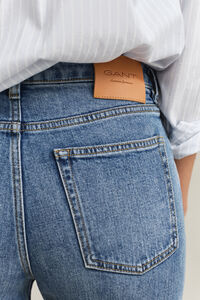 Stretch-Jeans mit geradem Bein