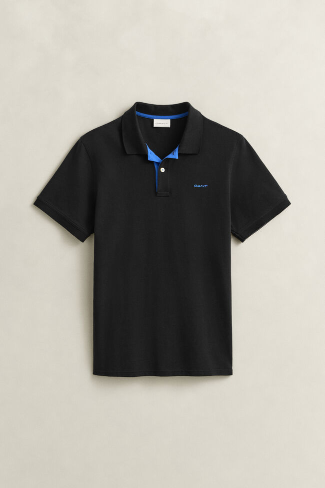 Kontrast Piqu&eacute; Poloshirt