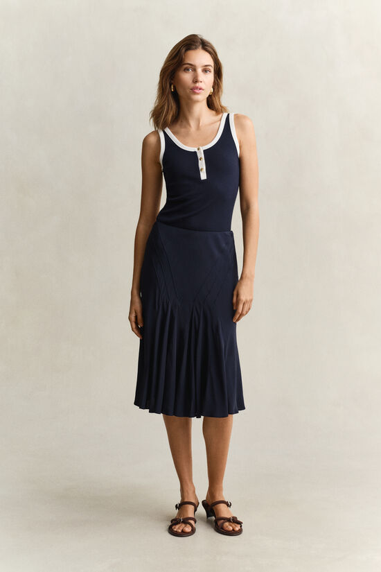 Ausgestellter schr&auml;g geschnittener Rock