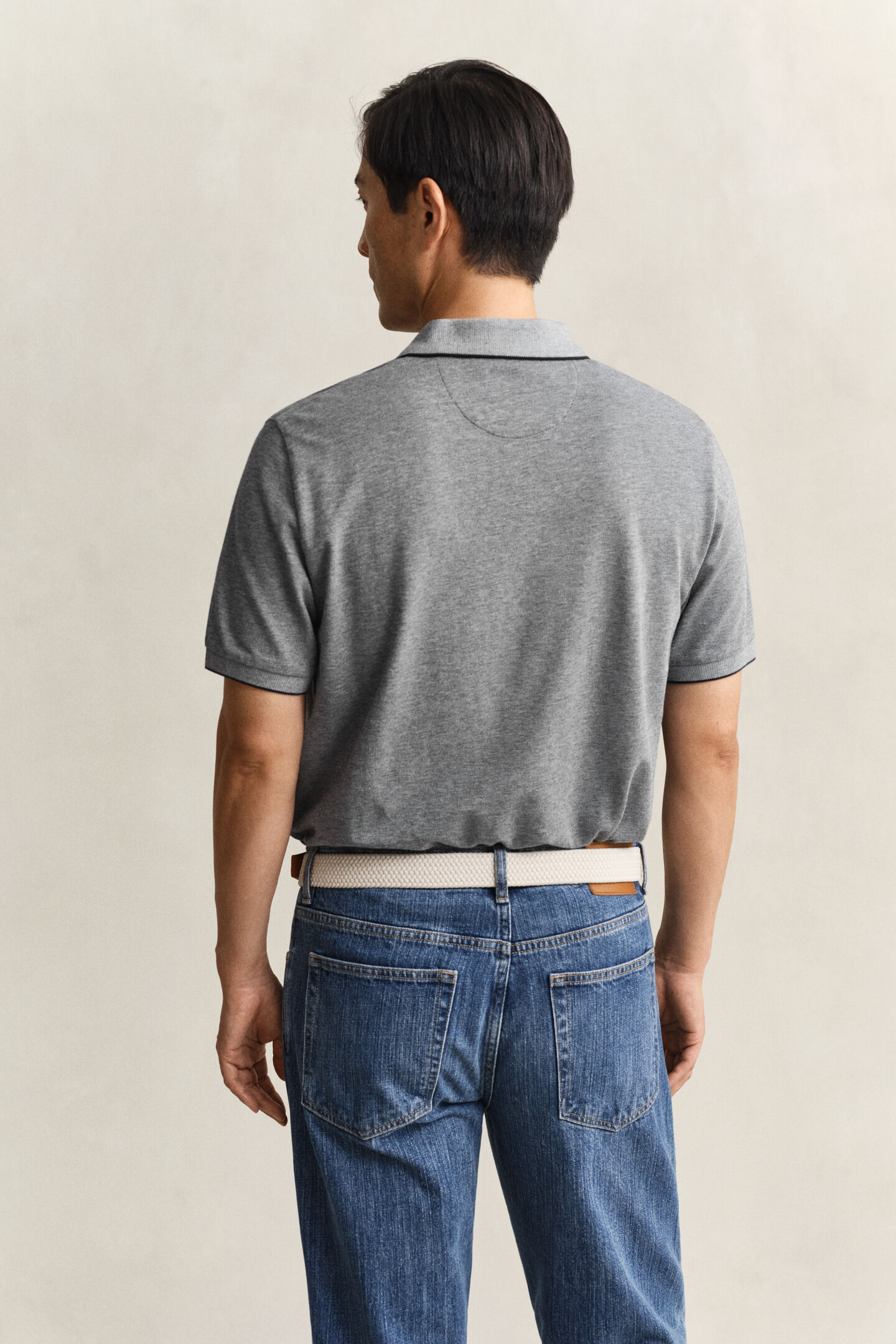 Zweifarbiges Poloshirt