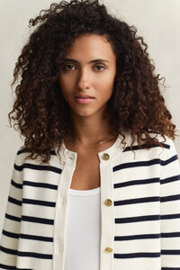 Gestrickte Jacke aus Baumwolle