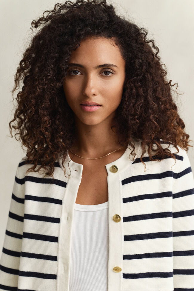 Gestrickte Jacke aus Baumwolle