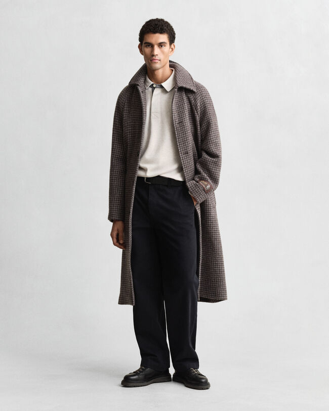 Leichtes Sacker Rib Polo-Sweatshirt