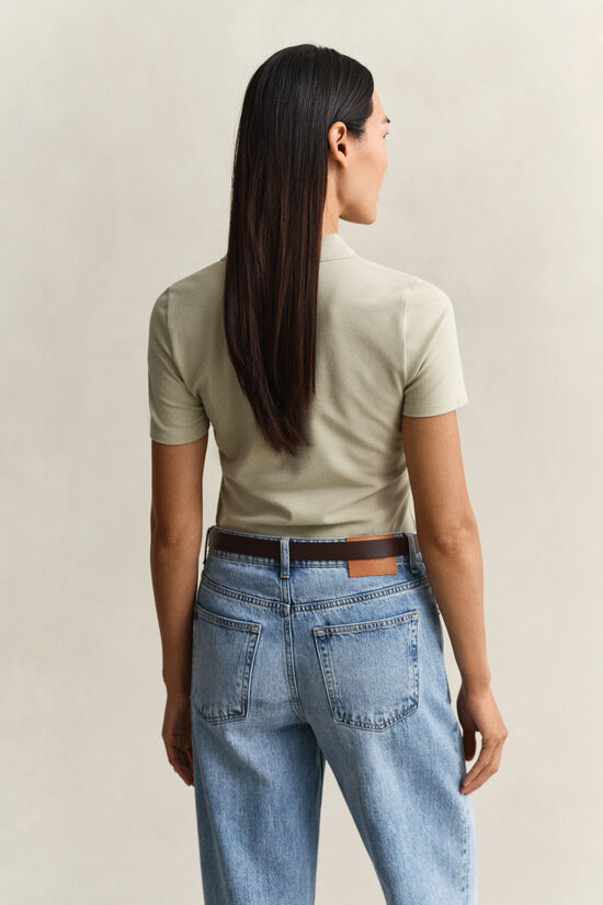 Slim Fit Archive Shield Piqu&eacute; Poloshirt