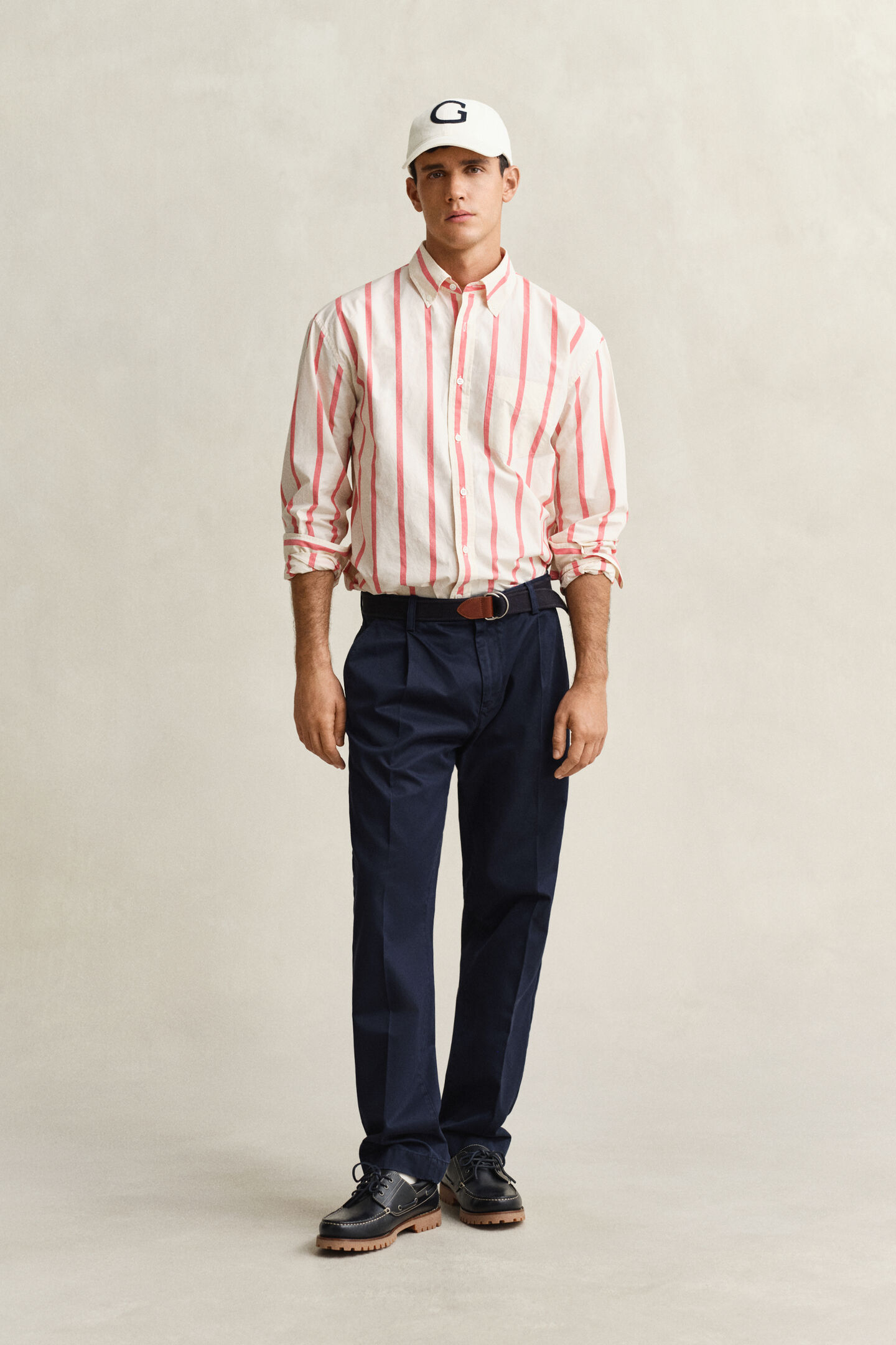 Regular Fit Chinohose aus Baumwolltwill