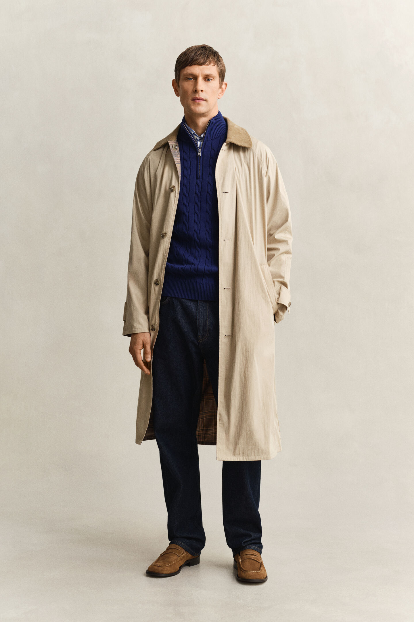 Zopfstrick Troyer aus Baumwolle