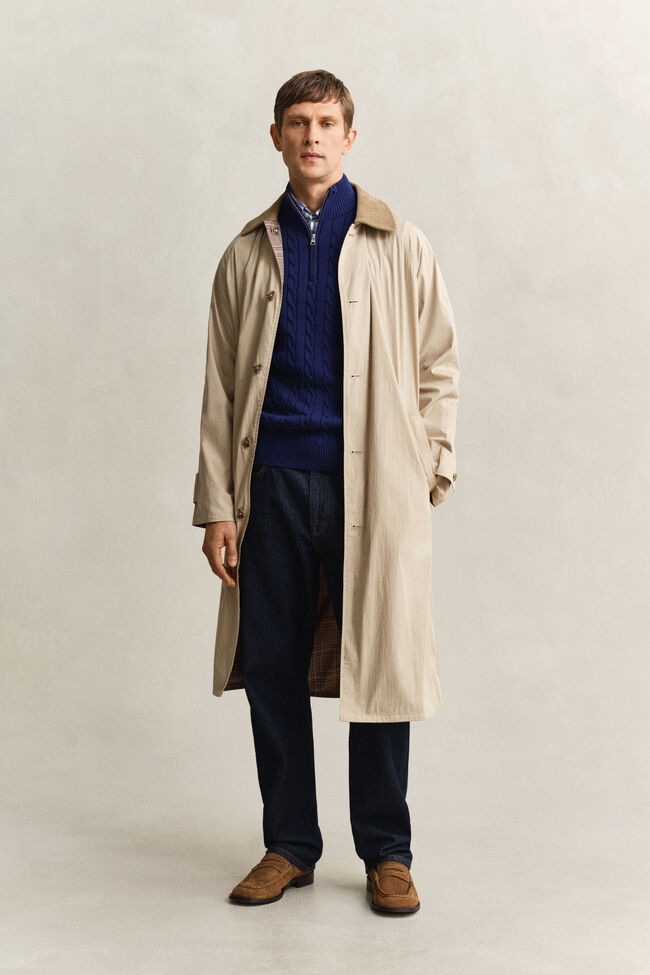 Zopfstrick Troyer aus Baumwolle