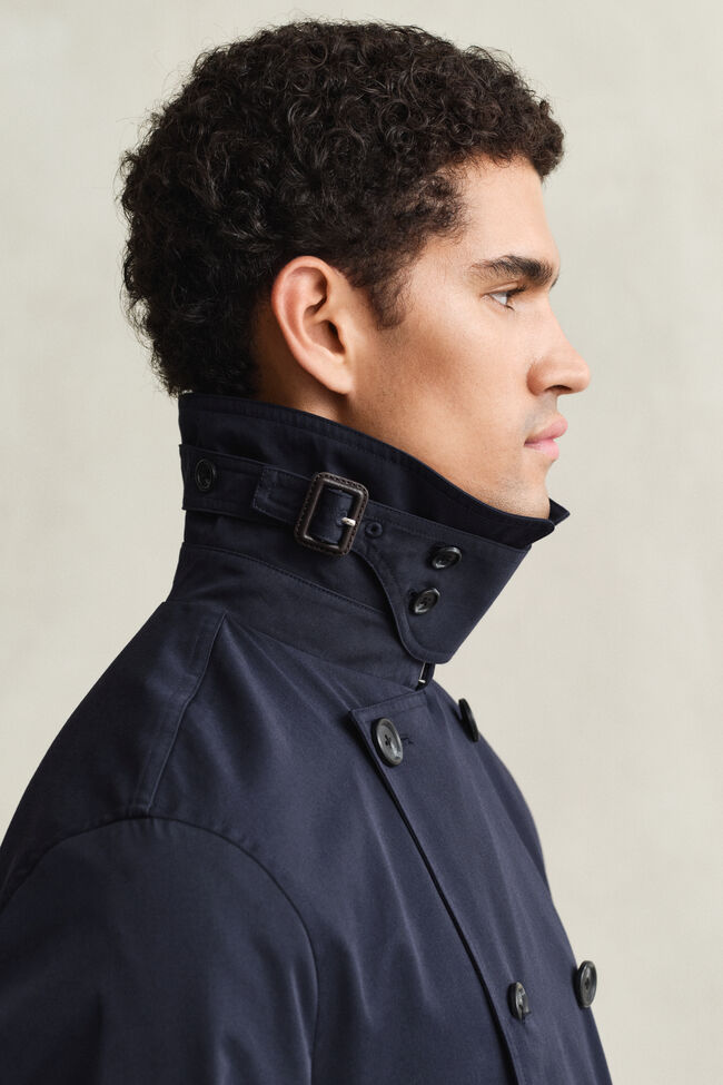 Trenchcoat aus Baumwollgemisch