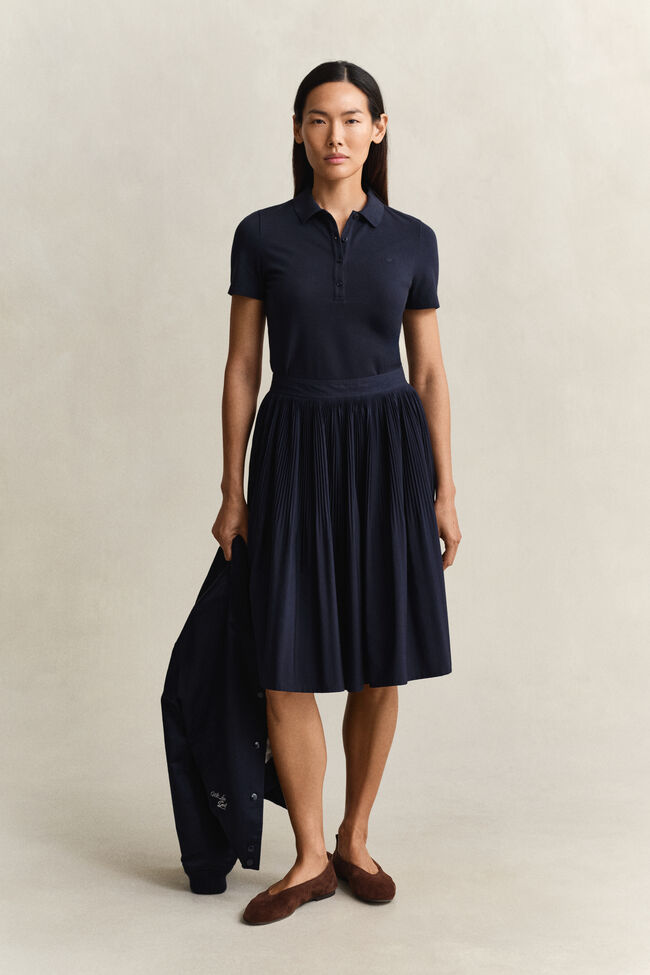 Slim Fit Archive Shield Piqu&eacute; Poloshirt