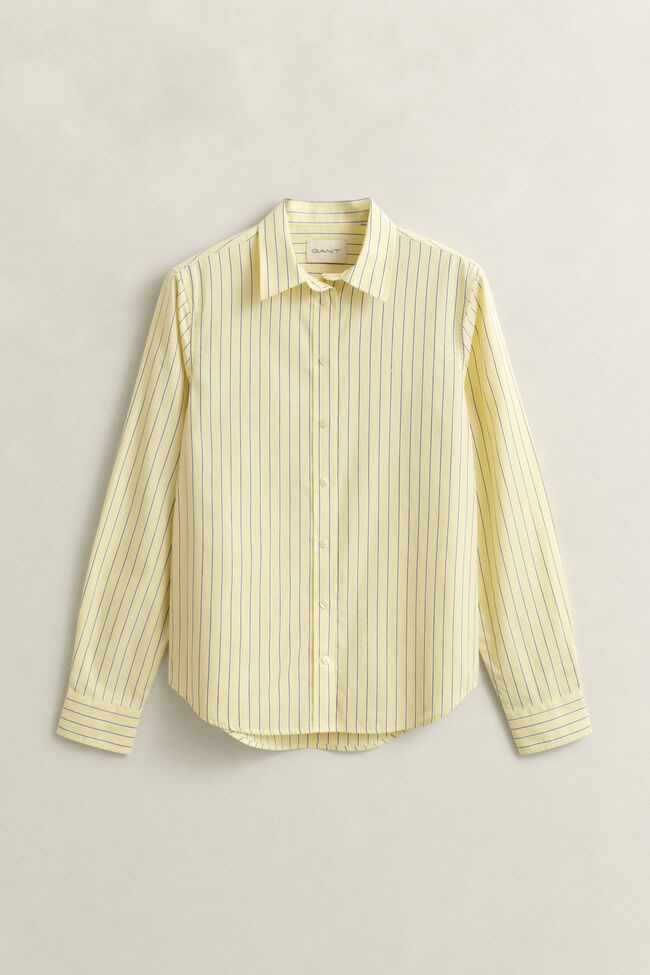 Regular Fit Classic Popeline Hemd mit Streifen