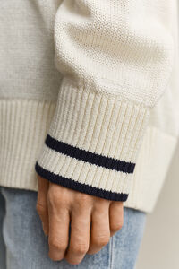 V-Neck Pullover aus Baumwolle