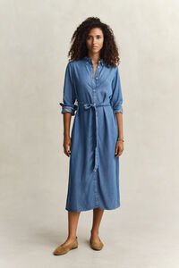Chambray Hemdblusenkleid