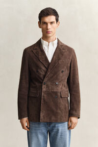 Sakko aus Veloursleder