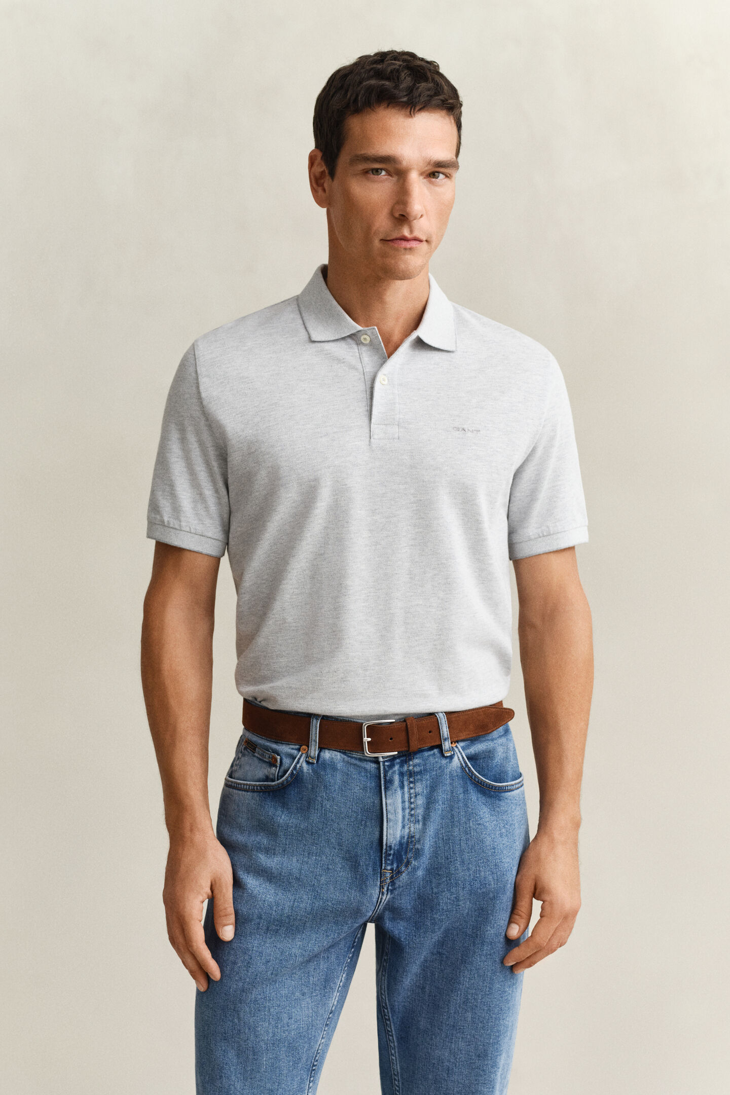 Zweifarbiges Poloshirt