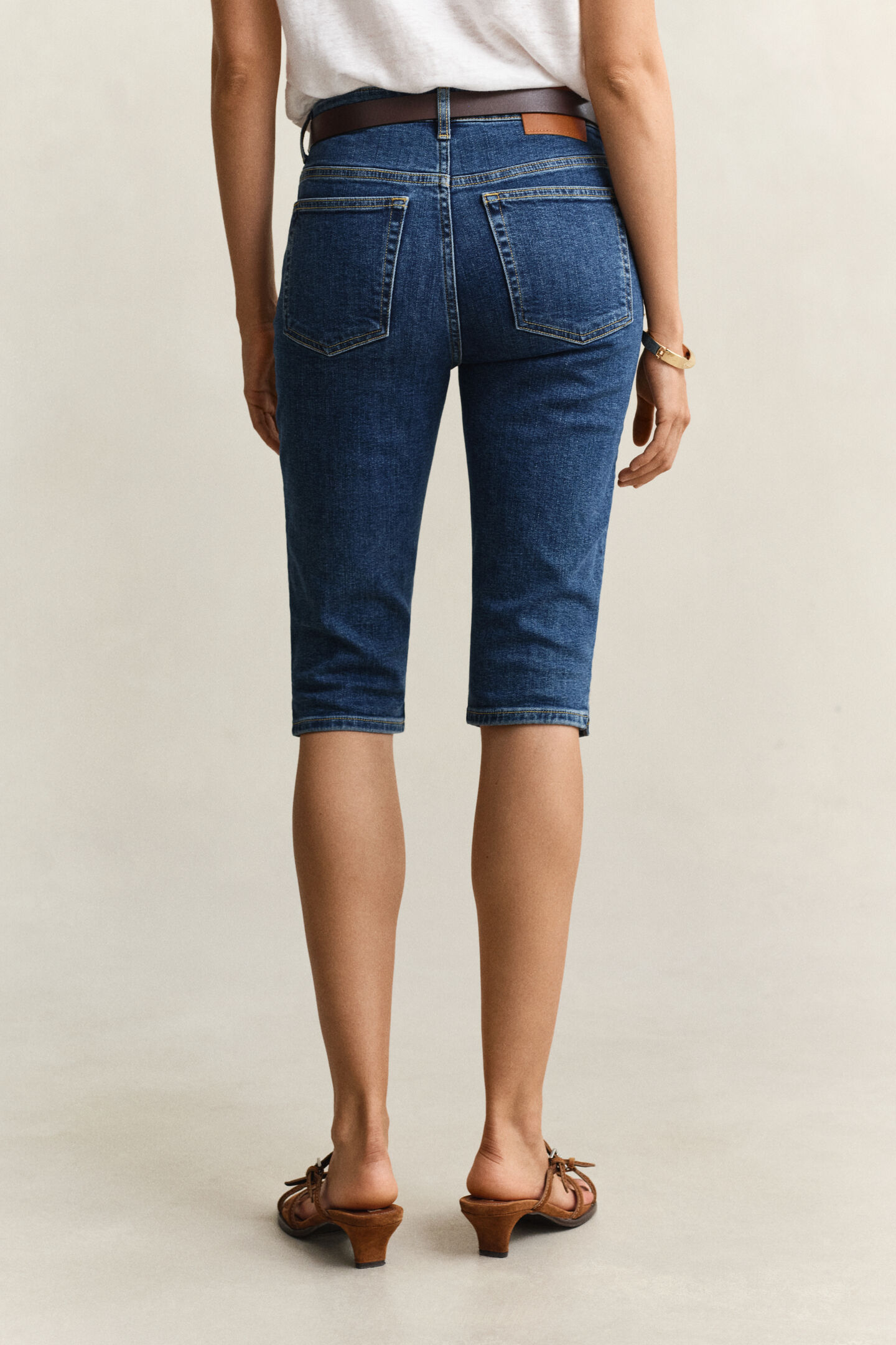 Denim Caprihose