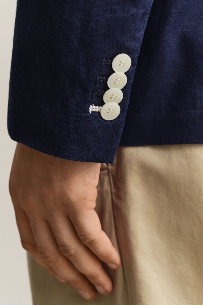 Anzugsakko aus strukturiertem Baumwollmix