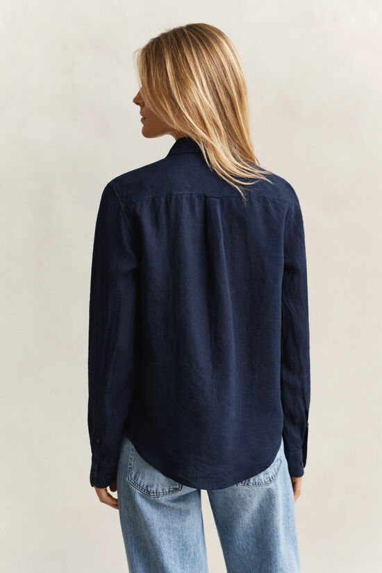 Regular Fit Leinen Bluse