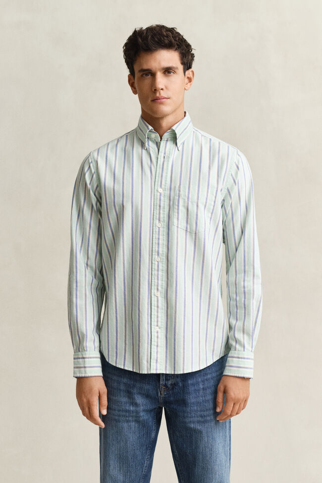 Archive Oxford-Hemd mit Streifen
