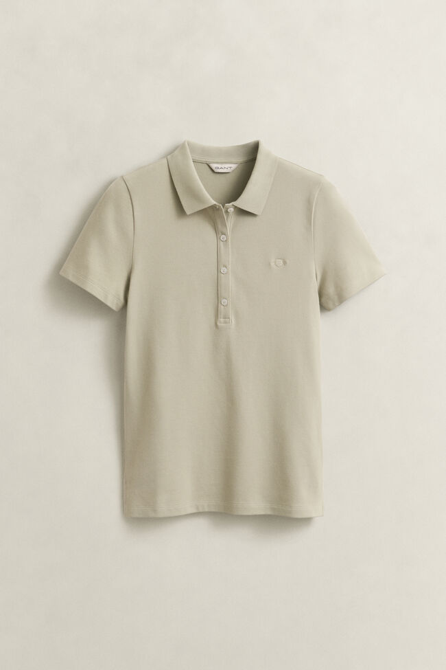 Slim Fit Archive Shield Piqu&eacute; Poloshirt