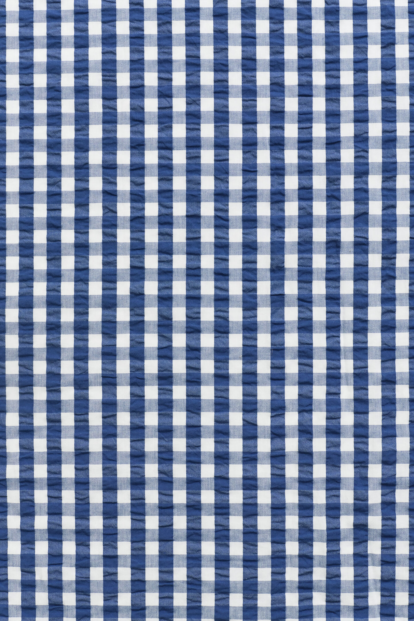 Seersucker Einzelbettbezug mit Karomuster