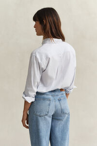 Luxury Oxford-Bluse mit Streifen