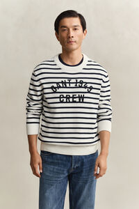 Breton Striped Pullover mit Grafik