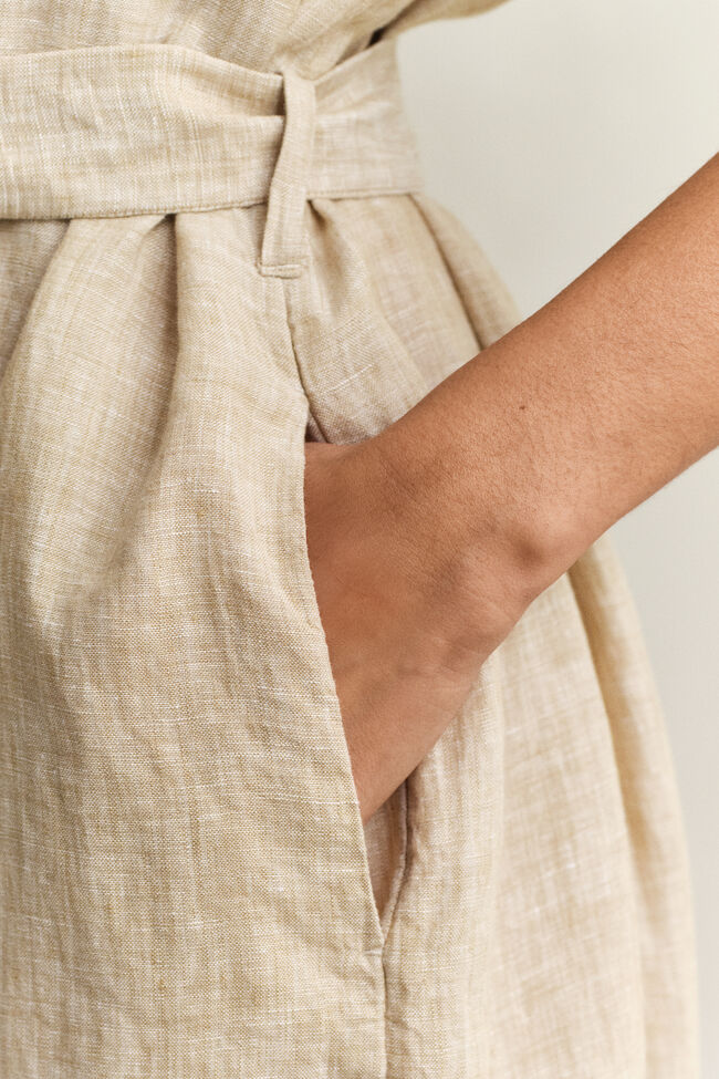 Hemdblusenkleid aus Leinen