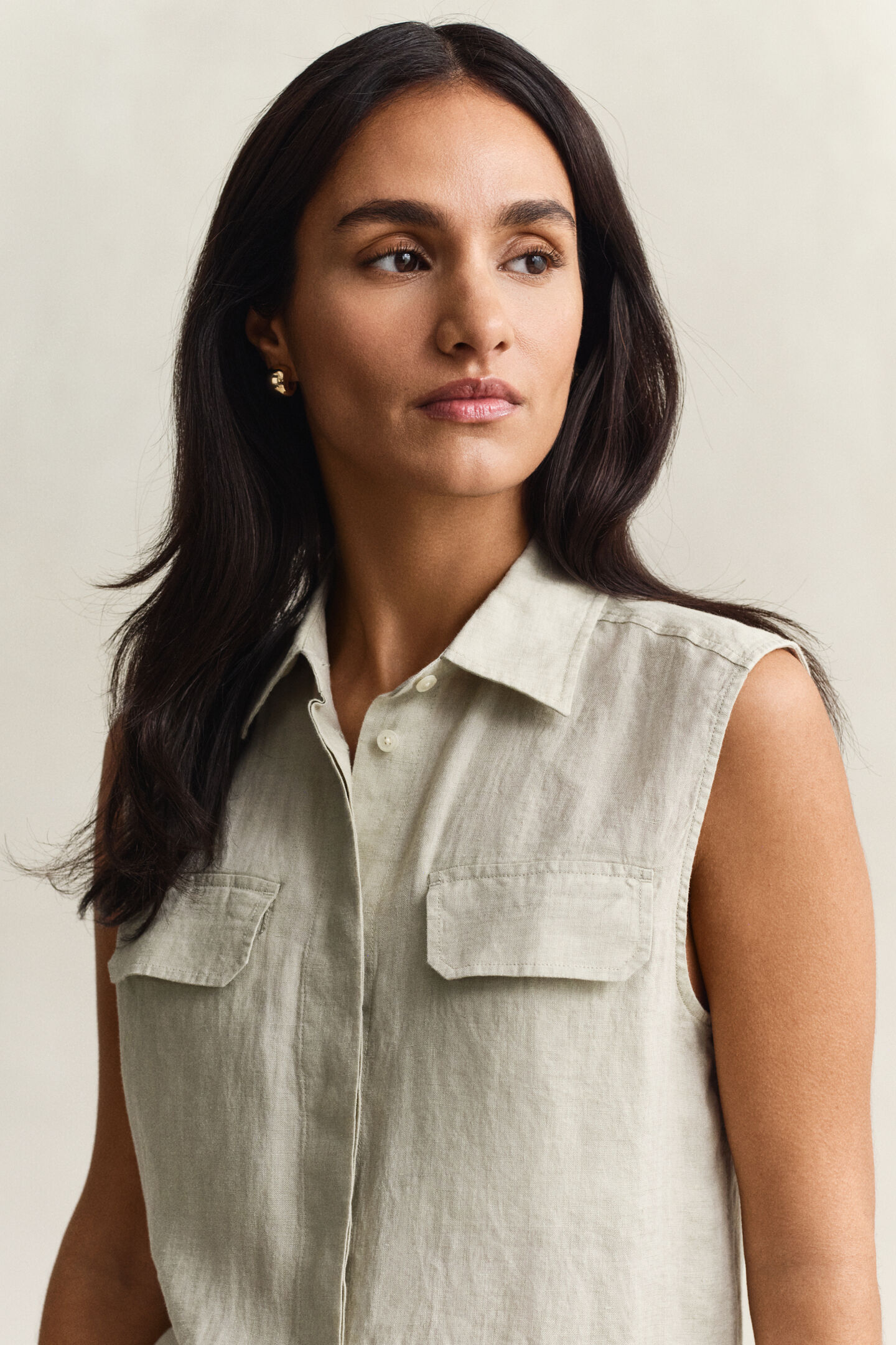 &Auml;rmellose Streifenbluse