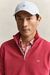 Shield Sweatshirt mit halblangem Rei&szlig;verschluss