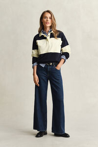 Color Blocked Rugger mit Piqu&eacute;struktur