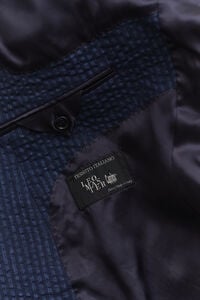 Indigo Seersucker Anzugsakko